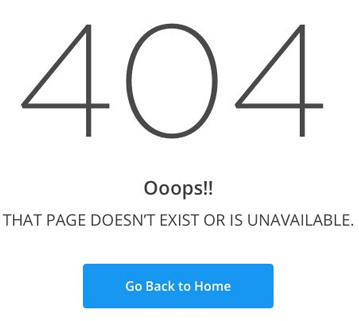 404 error